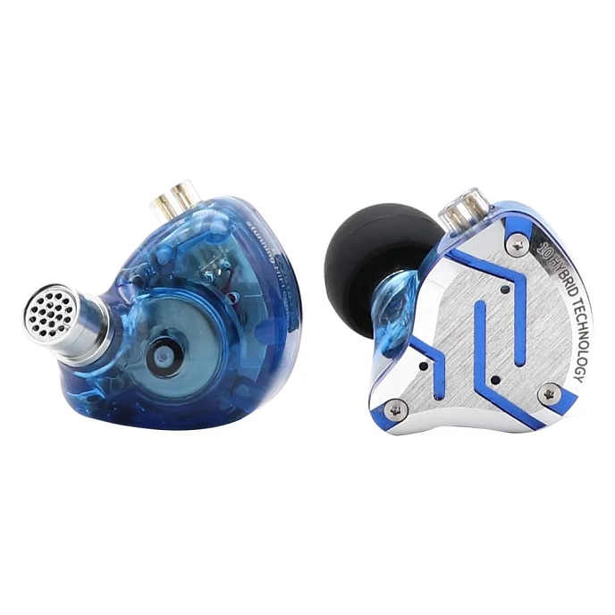 In-ear headphones KZ ZS10 Pro with Mic Glare Blue - img.1