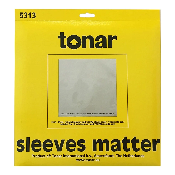 Vinyl Record outer sleeves Tonar LP 10 OUTER SLEEVES 125 MU HD - img.0