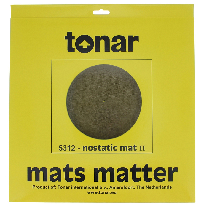 Turntable mat Tonar Nostatic Mat II black - img.1
