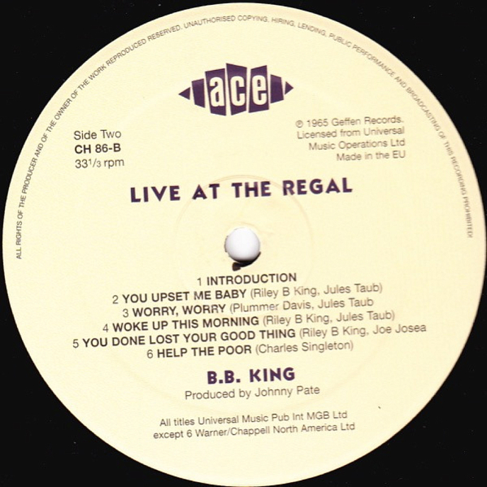 Vinyl Record B.B. King - Live At The Regal LP - img.3