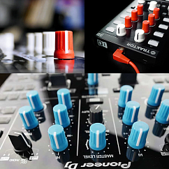 DJTT Chroma Caps Fader MK2 (Rubber) Red