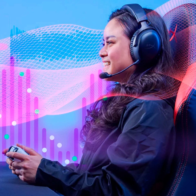 Gaming headset HyperX Cloud III Wireless black - img.5