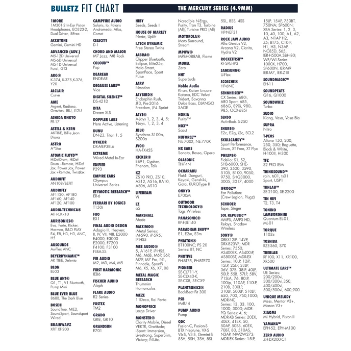 Eartips Dekoni Audio Bulletz Mercury Large Single Pair - img.3