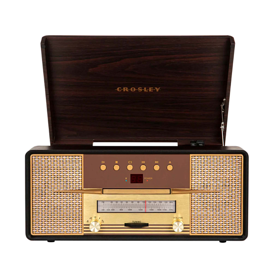 Turntable Crosley Rhapsody Entertainment Center mahogany - img.0