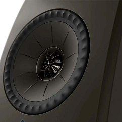 Bookshelf speakers KEF LSX II LT Graphite Grey + KEF P1 Desk Pad Silver