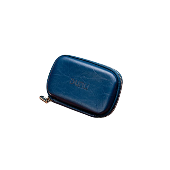 Headphone case DUNU Leather Carry Case Series Dark Blue - img.0