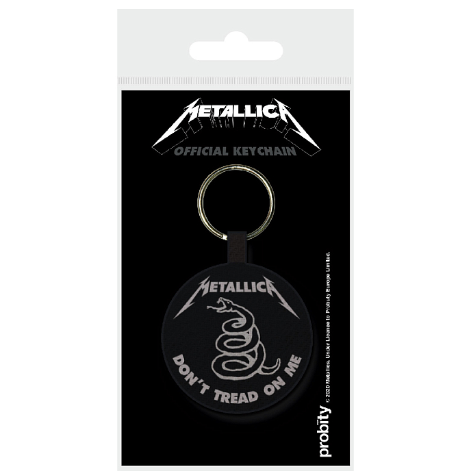 Souvenir Pyramid Metallica Dont Tread On Me (Woven Keychain) Black - img.1