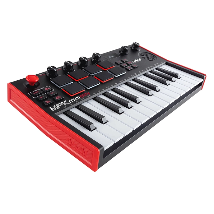 MIDI Keyboard Akai Professional MPK Mini Play MK3 Black Red - img.1