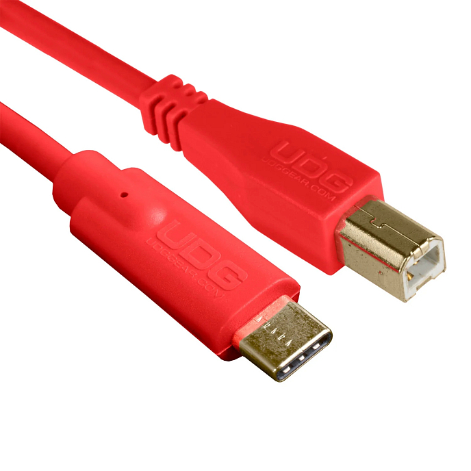 Cable UDG Ultimate Audio Cable USB-C - USB-B Straight 1.5m Red - img.1