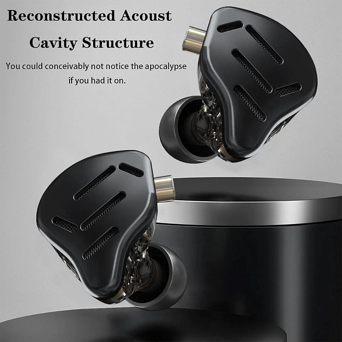 In-ear headphones KZ ZAX with Mic Black - img.2
