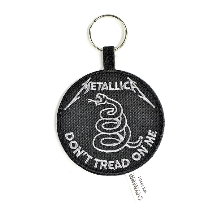 Souvenir Pyramid Metallica Dont Tread On Me (Woven Keychain) Black - img.0