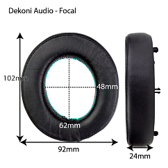 Eartips Dekoni Audio Hybrid Ear Pad Set for Focal