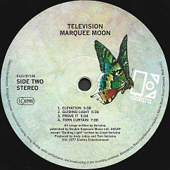 Vinyl Record Television - Marquee Moon LP
