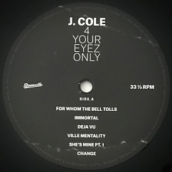 Vinyl Record J. Cole - 4 Your Eyez Only LP