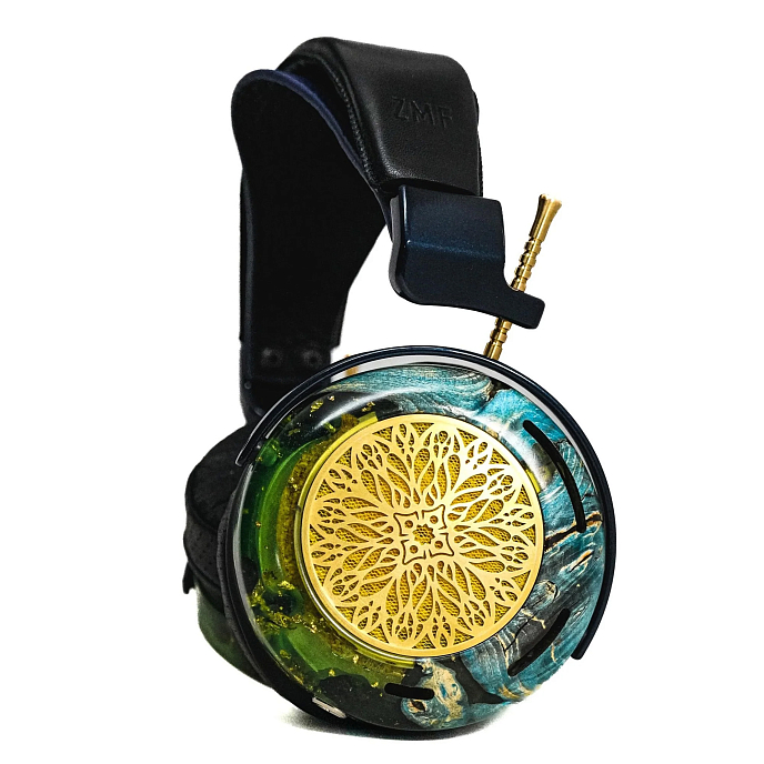 Over-ear headphones ZMF Atrium Open - Resin Flake Blue Aluminum - img.0