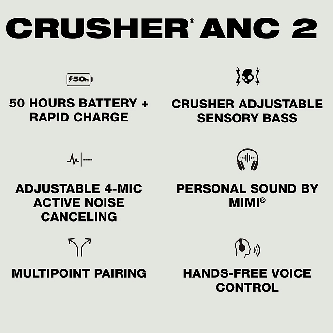 Over-ear headphones Skullcandy Crusher ANC 2 Preppy Summer - img.5