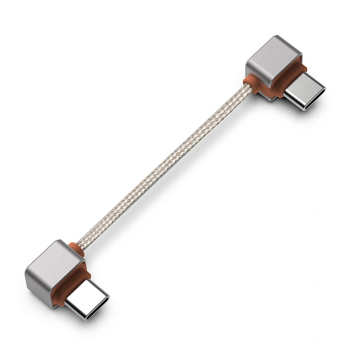 Cable ddHiFi TC03LL USB-C L-Shaped to USB-C L-Shaped Silver - img.0