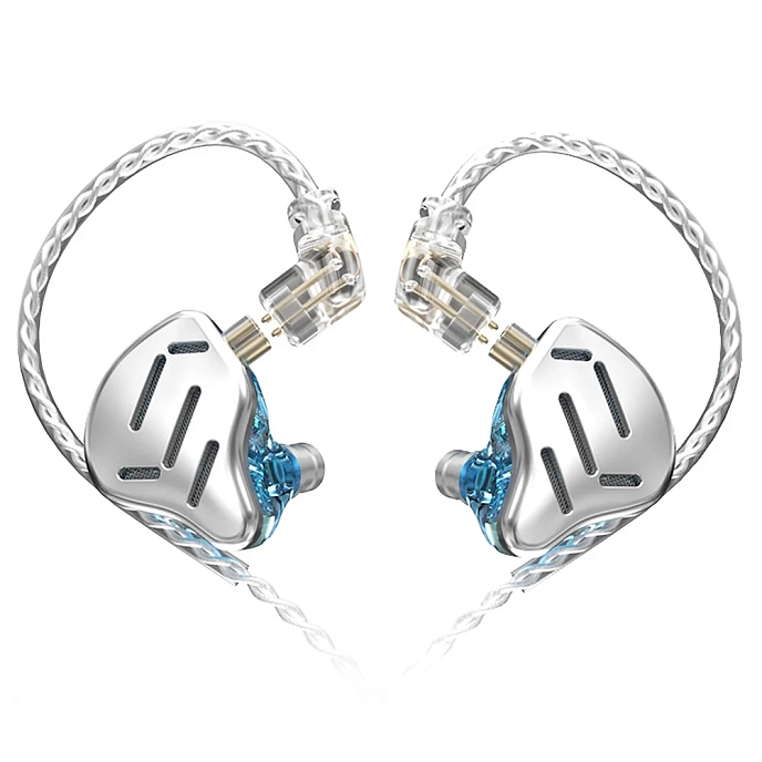 In-ear headphones KZ ZAX with Mic Silver - img.0