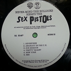 Vinyl Record Sex Pistols - Never Mind The Bollocks Heres The Sex Pistols LP