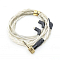 64 Audio Premium 8-Braid Cable Non-Recessed Silver 3.5mm