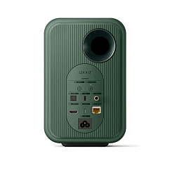 Bookshelf speakers KEF LSX II LT Sage Green + KEF P1 Desk Pad Silver