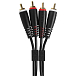 Cable UDG Ultimate Audio Cable Set 2RCA - 2RCA Straight 3m Black - img.1