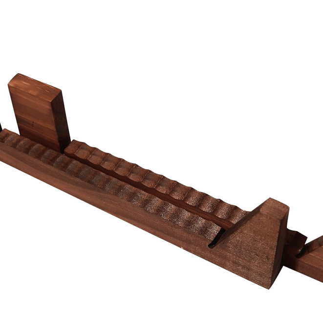 Vinyl record stand MJI Audio Vinyl Record Candlenut Holder With Acrylic - img.5