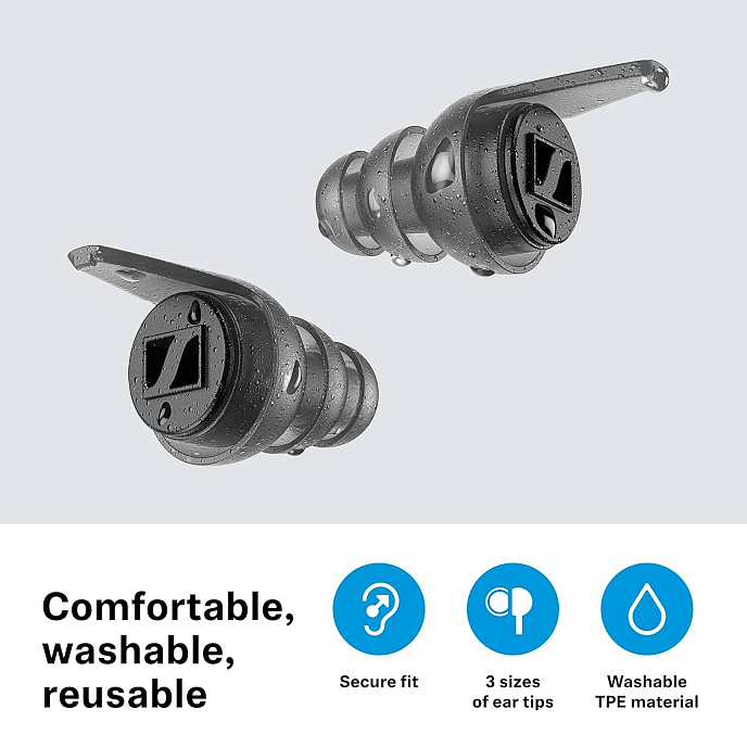Earplugs Sennheiser SoundProtex Plus Hearing Protection Earplugs black/grey беруши - img.2