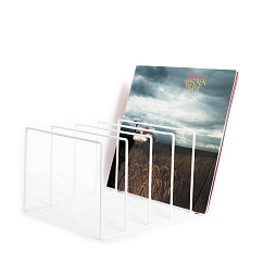 Vinyl record stand MJI Audio Vinyl Records Holder R25 White