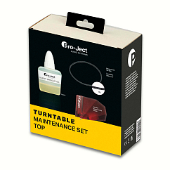 Vinyl Accessory Pro-Ject Maintenance Set Top (Lube It/Drive Belt/2M Red Stylus)