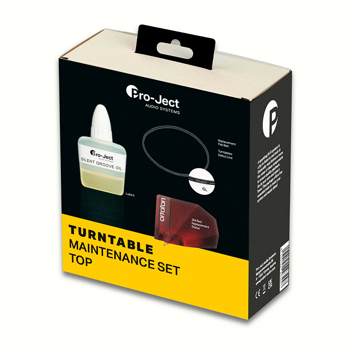 Vinyl Accessory Pro-Ject Maintenance Set Top (Lube It/Drive Belt/2M Red Stylus) - img.0