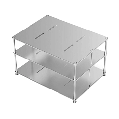 Headphone stand ddHiFi HS550 HiFi Rack Silver (2cm + 15cm + 16cm)