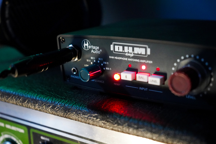 Headphone Amplifier Heritage Audio O.H.M Amp Black Blue - img.10