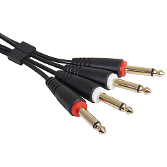 Cable UDG Ultimate Audio Cable Set 2Jack 6.3mm - 2Jack 6.3mm Straight 1.5m Black