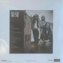 Vinyl Record Rush – Live In St. Louis 1980 (White With Red Splatter) - 2LP