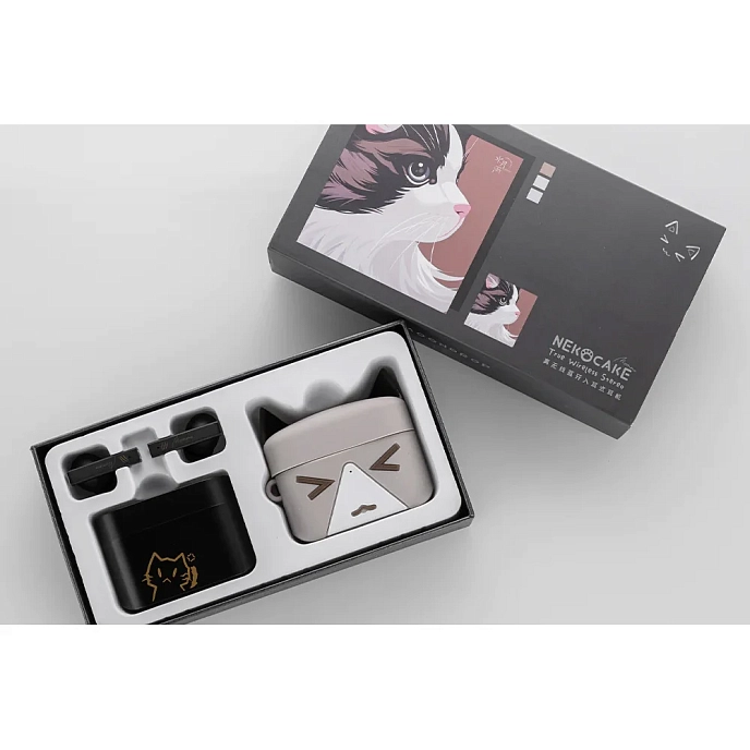 Wireless Headphones MoonDrop Nekocake Kuroneko Suit black tws - img.3