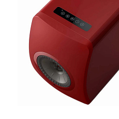 Bookshelf speakers KEF LS50 Wireless II Crimson Red + KEF S2 Floor Stand Black