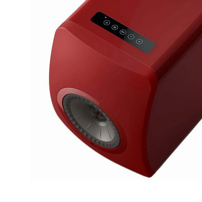 Bookshelf speakers KEF LS50 Wireless II Crimson Red + KEF S2 Floor Stand Black - img.2
