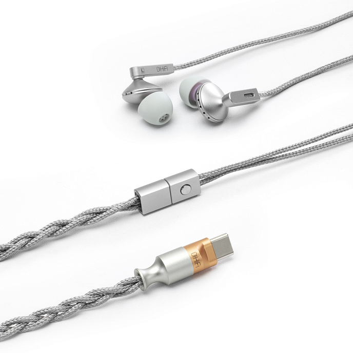 In-ear headphones ddHiFi E13P Memory USB-C Silver - img.4