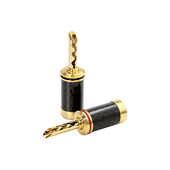 Connector Dynavox Banana Carbon Set (2 pc) Black