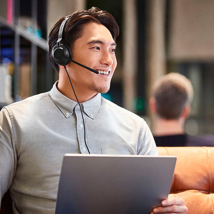 Call Center Headset Jabra Evolve 30 II Mono MS Black - img.3