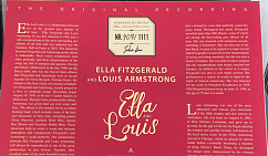 Vinyl Record Ella Fitzgerald And Louis Armstrong – Ella And Louis - White - LP