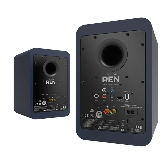 Bookshelf speakers Kanto Ren Matte Blue - img.2