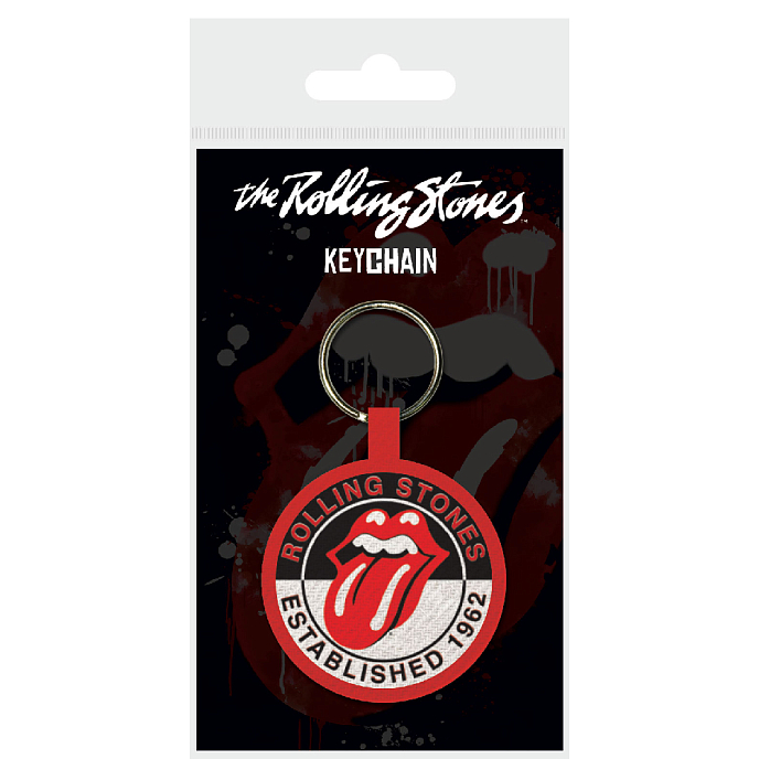 Souvenir Pyramid The Rolling Stones Est. 1962 (Woven Keychain) Black/White/Red - img.1