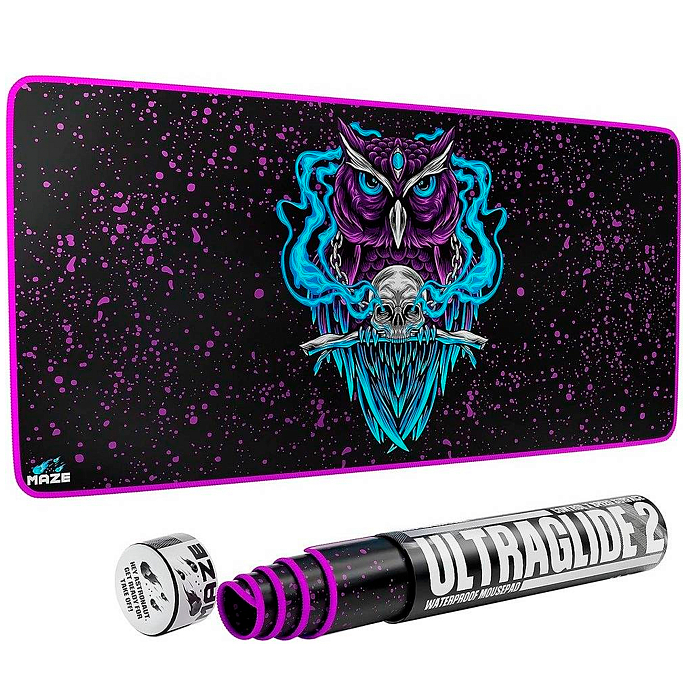 Mouse pad Maze NIGHT OWL-B Black 3XL - img.1