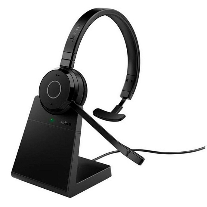 Headset Jabra Evolve 65 TE Link 390a UC Mono Stand Black - img.1