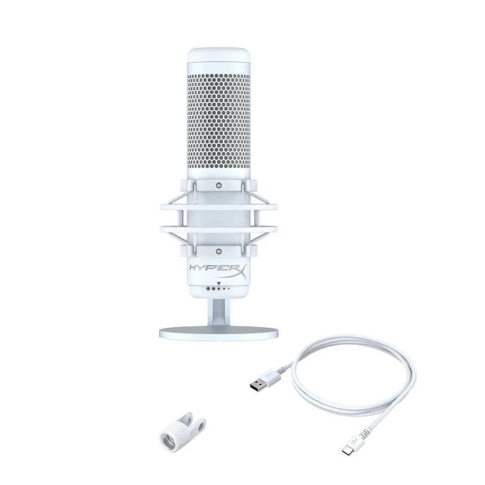 Microphone for streaming and gaming HyperX QuadCast S White - img.6