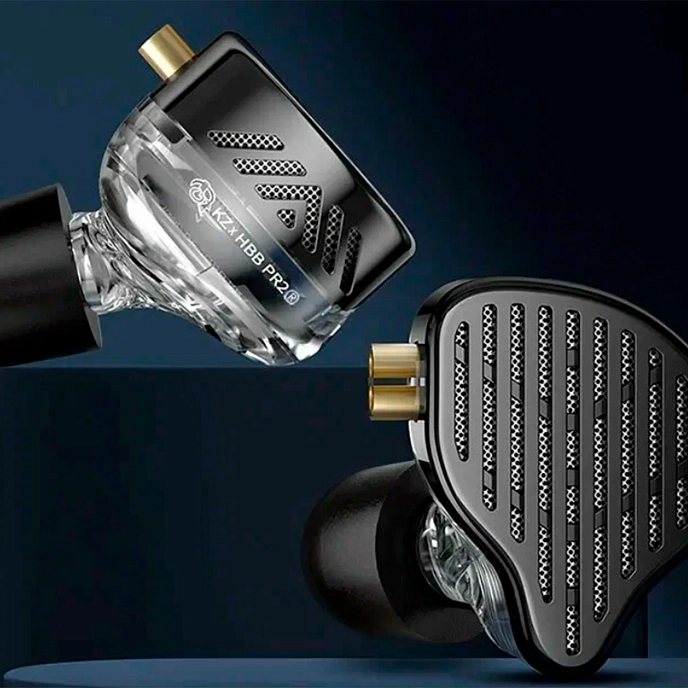 In-ear headphones KZ PR2 HBB with Mic Black - img.4