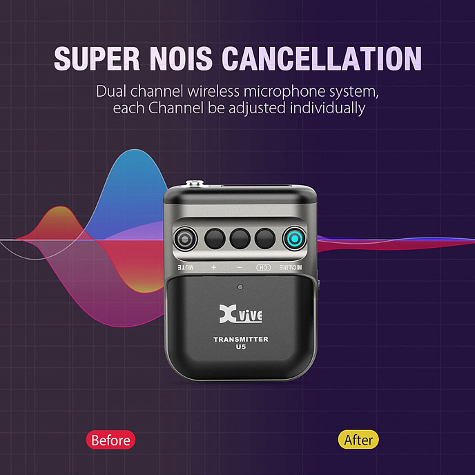 Wireless in-ear monitor system XVIVE U5 Black - img.9