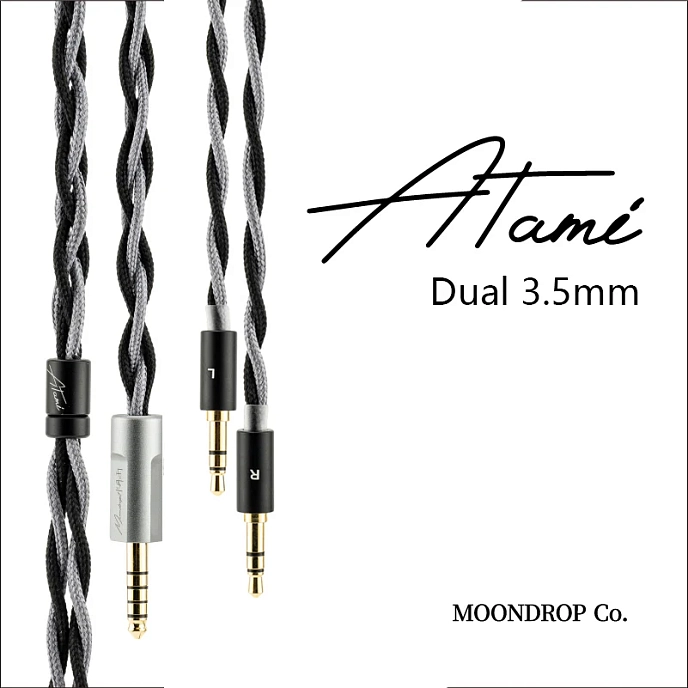Cable MoonDrop Atami - 2x3.5mm - 4.4mm 1.28m - img.0